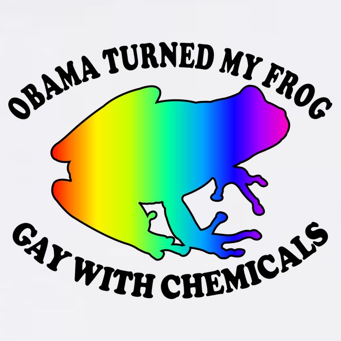 Obama Turned My Frog Gay With Chemicals Rainbow Garment-Dyed Sweatshirt