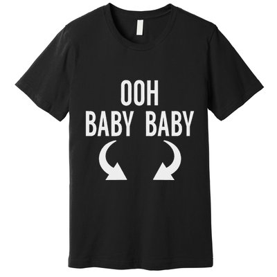 Ooh Baby Baby Funny Twins Announcement Premium T-Shirt