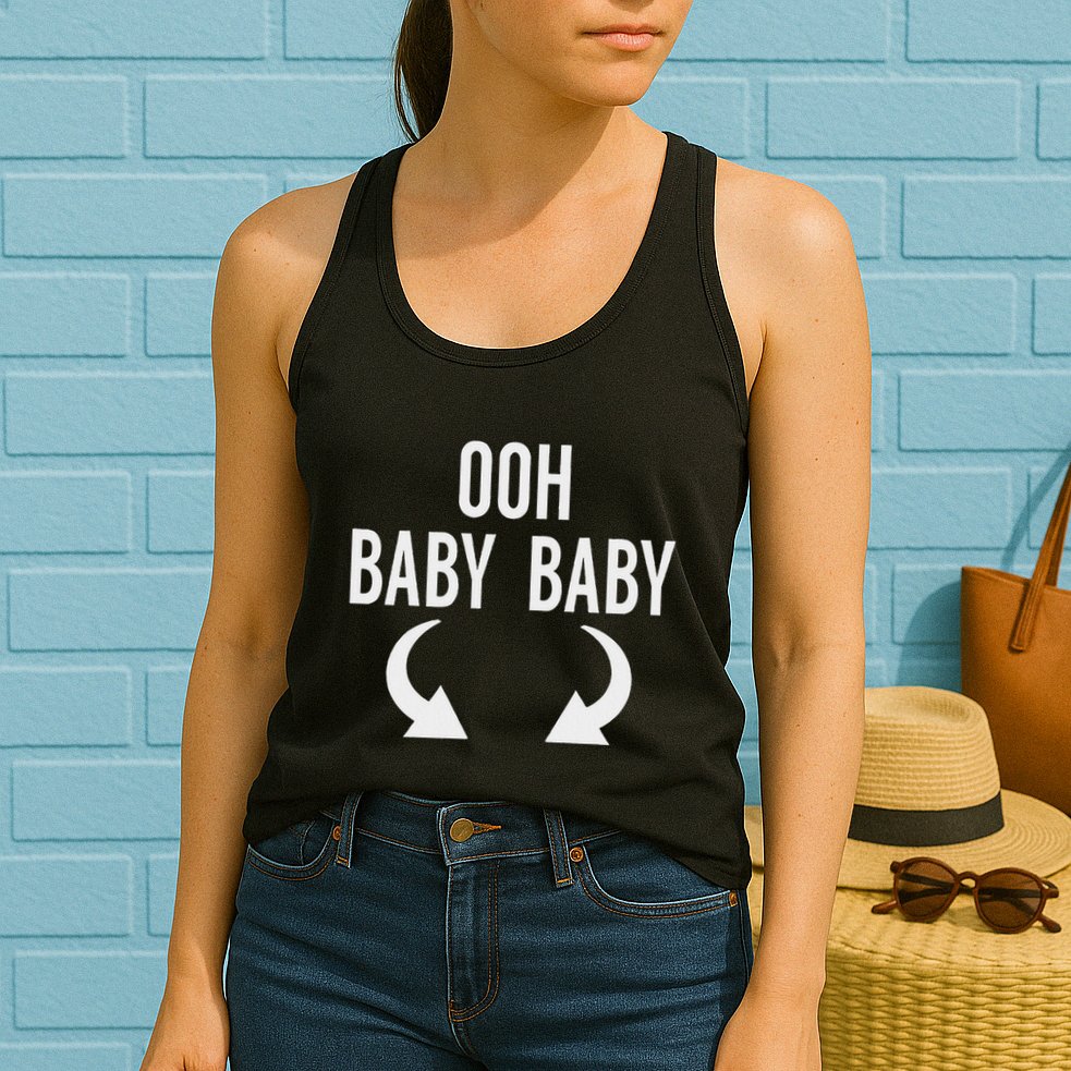 Ooh Baby Baby Funny Twins Announcement Womens Tank Top