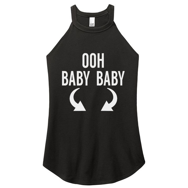 Ooh Baby Baby Funny Twins Announcement Women's Perfect Tri Rocker Tank