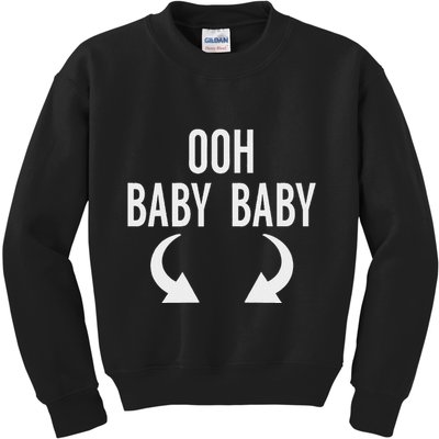 Ooh Baby Baby Funny Twins Announcement Kids Sweatshirt