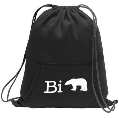 Official Bi Bear Sweatshirt Cinch Pack Bag