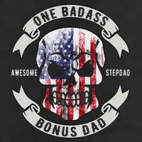 One Badass Bonus Stepdad Birthday Step Dad Fathers Day Funny 7 Panel Mesh Trucker Snapback Hat