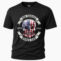 One Badass Bonus Stepdad Birthday Step Dad Fathers Day Funny Cooling Performance Crew T-Shirt
