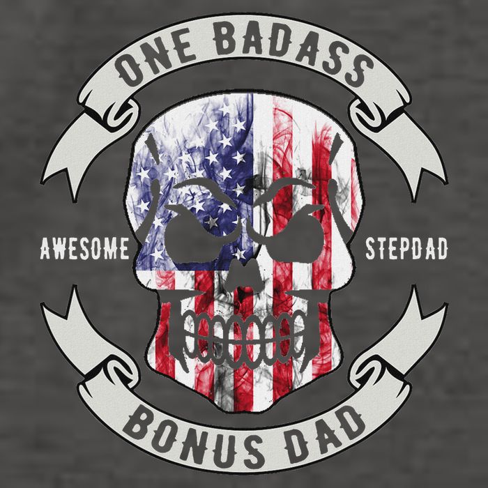 One Badass Bonus Stepdad Birthday Step Dad Fathers Day Funny Vector Backpack