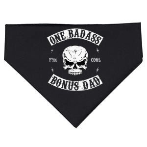 One Badass Bonus Step Dad USA-Made Doggie Bandana