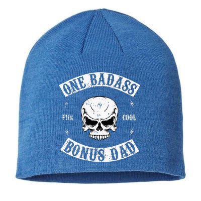 One Badass Bonus Step Dad Sustainable Beanie