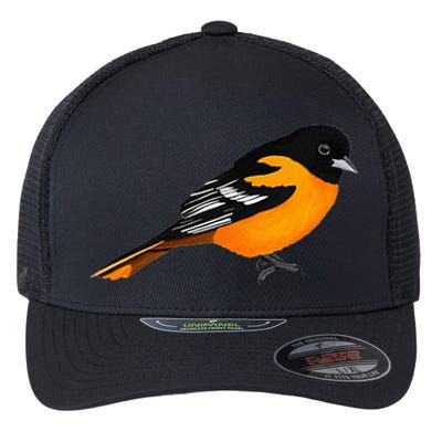 Oriole Bird Birdlover Birdwatcher Ornithologist Biologist Flexfit Unipanel Trucker Cap