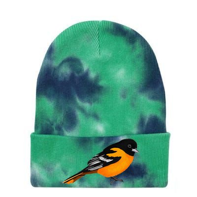 Oriole Bird Birdlover Birdwatcher Ornithologist Biologist Tie Dye 12in Knit Beanie