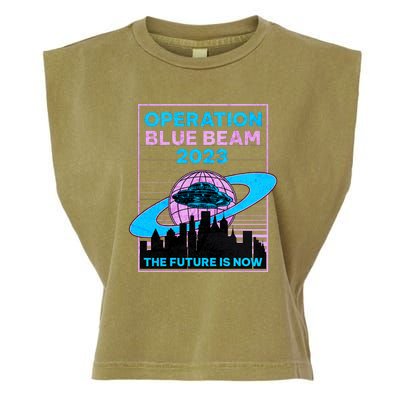 Operation Blue Beam UFO China Balloon Fake Media Garment-Dyed Women's Muscle Tee