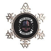 One Badass Bonus Stepdad Birthday Step Dad Metallic Star Ornament