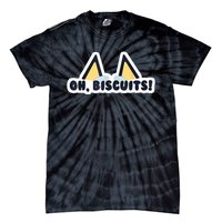 Oh Biscuits Blue Heeler Dog Dad Family Costume Tie-Dye T-Shirt