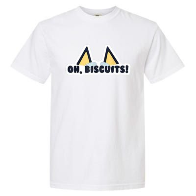 Oh Biscuits Blue Heeler Dog Dad Family Costume Garment-Dyed Heavyweight T-Shirt