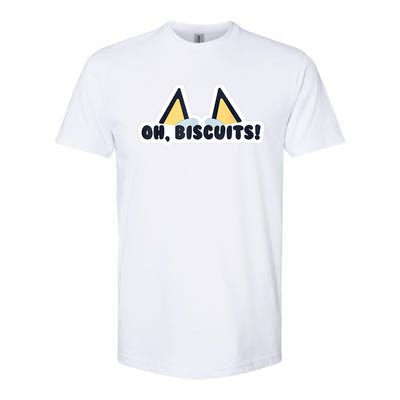 Oh Biscuits Blue Heeler Dog Dad Family Costume Softstyle CVC T-Shirt