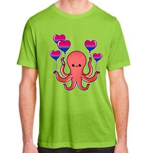 Octopus Balloon Bisexual Pride Gift Adult ChromaSoft Performance T-Shirt