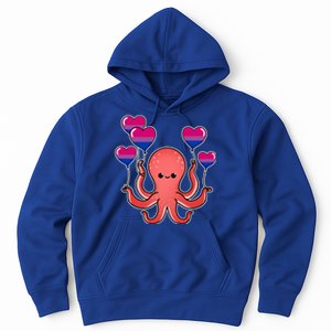 Octopus Balloon Bisexual Pride Gift Hoodie