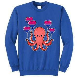 Octopus Balloon Bisexual Pride Gift Sweatshirt