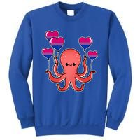 Octopus Balloon Bisexual Pride Gift Sweatshirt