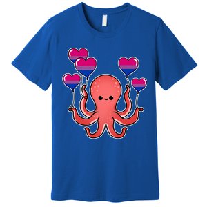 Octopus Balloon Bisexual Pride Gift Premium T-Shirt