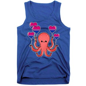 Octopus Balloon Bisexual Pride Gift Tank Top