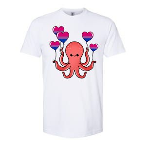 Octopus Balloon Bisexual Pride Gift Softstyle CVC T-Shirt