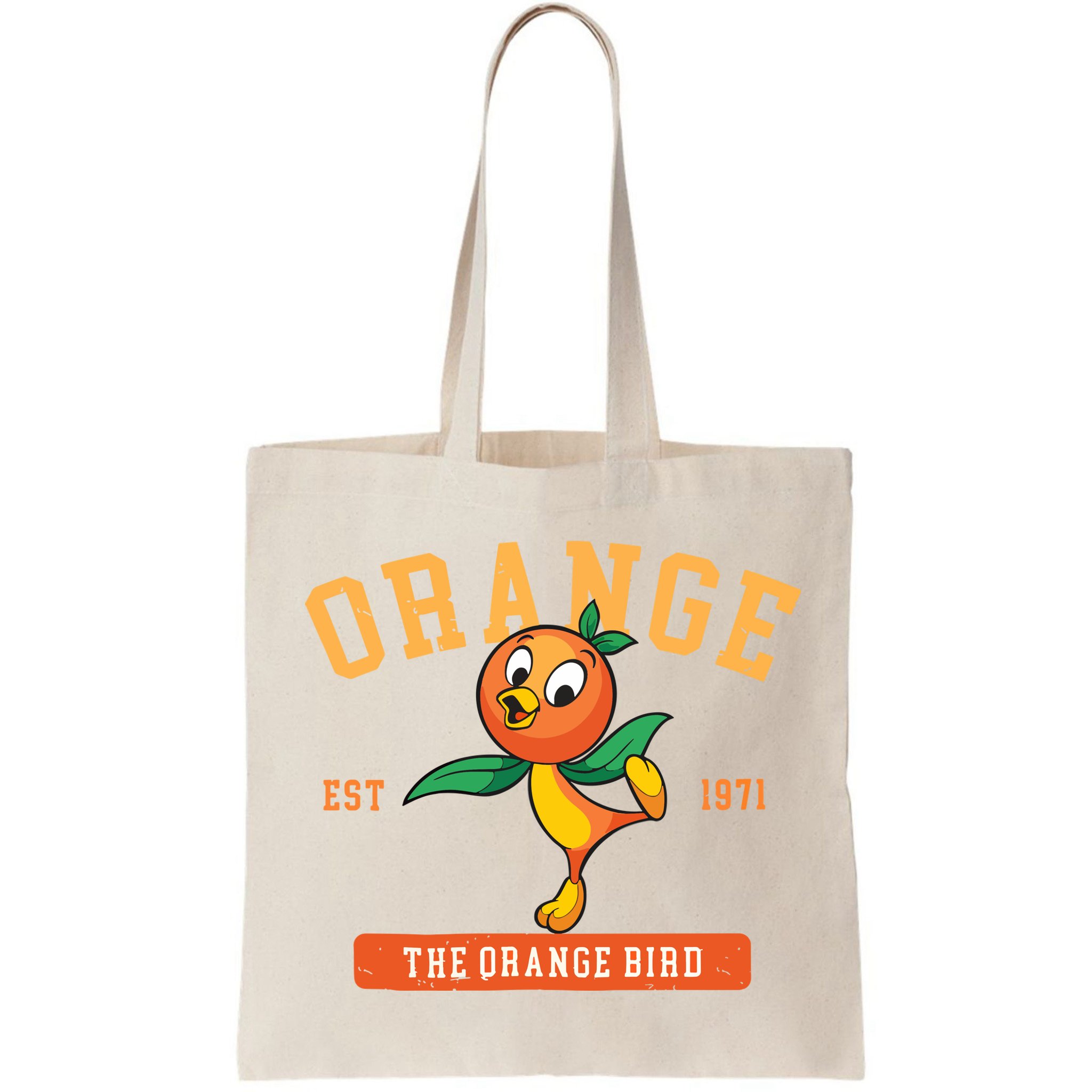 Orange Bird Beach Summer Vacation Flower And Garden Bag