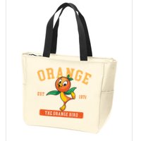 Orange Bird Beach Summer Vacation Flower And Garden Zip Tote Bag