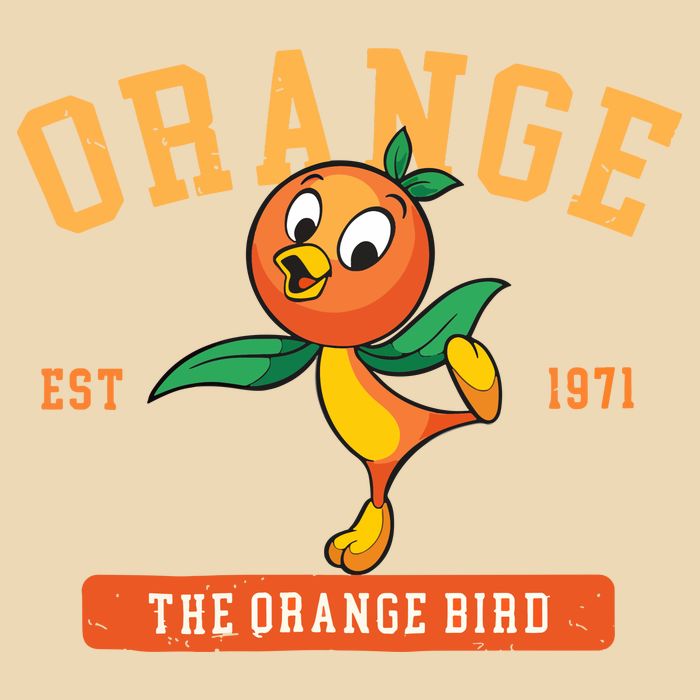 Orange Bird Beach Summer Vacation Flower And Garden Zip Tote Bag