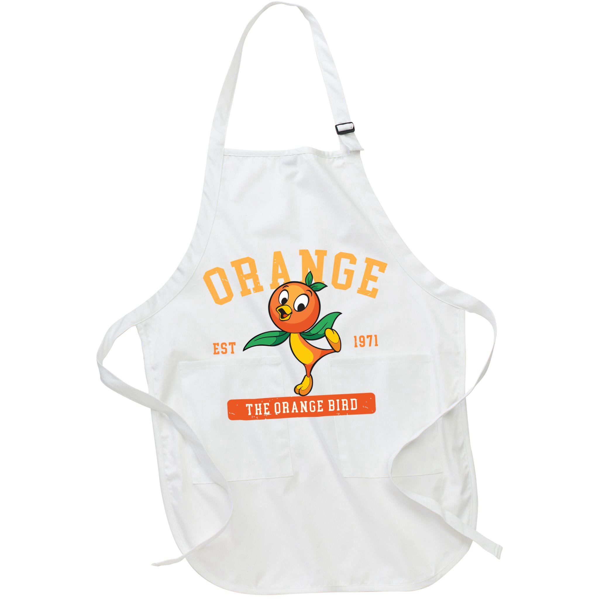 Orange Bird Beach Summer Vacation Flower And Garden Apron