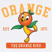 Orange Bird Beach Summer Vacation Flower And Garden Apron