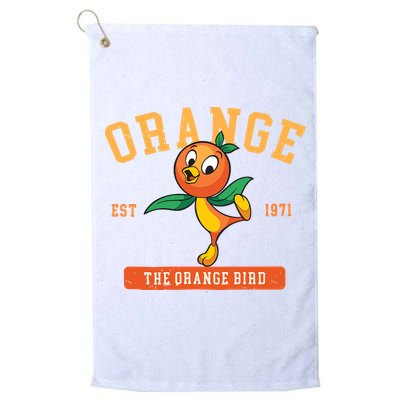 Orange Bird Beach Summer Vacation Flower And Garden Golf Towel