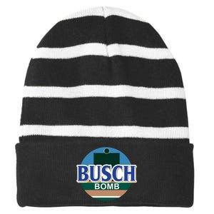 Obvious Busch Bomb Striped Beanie with Solid Band