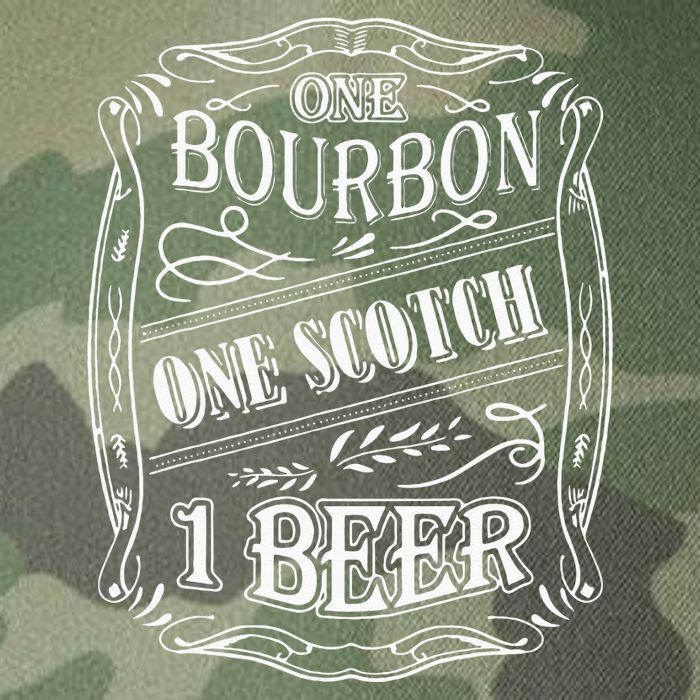 One Bour Bon One Scot Ch One Be Er Legacy Tie Dye Trucker Hat