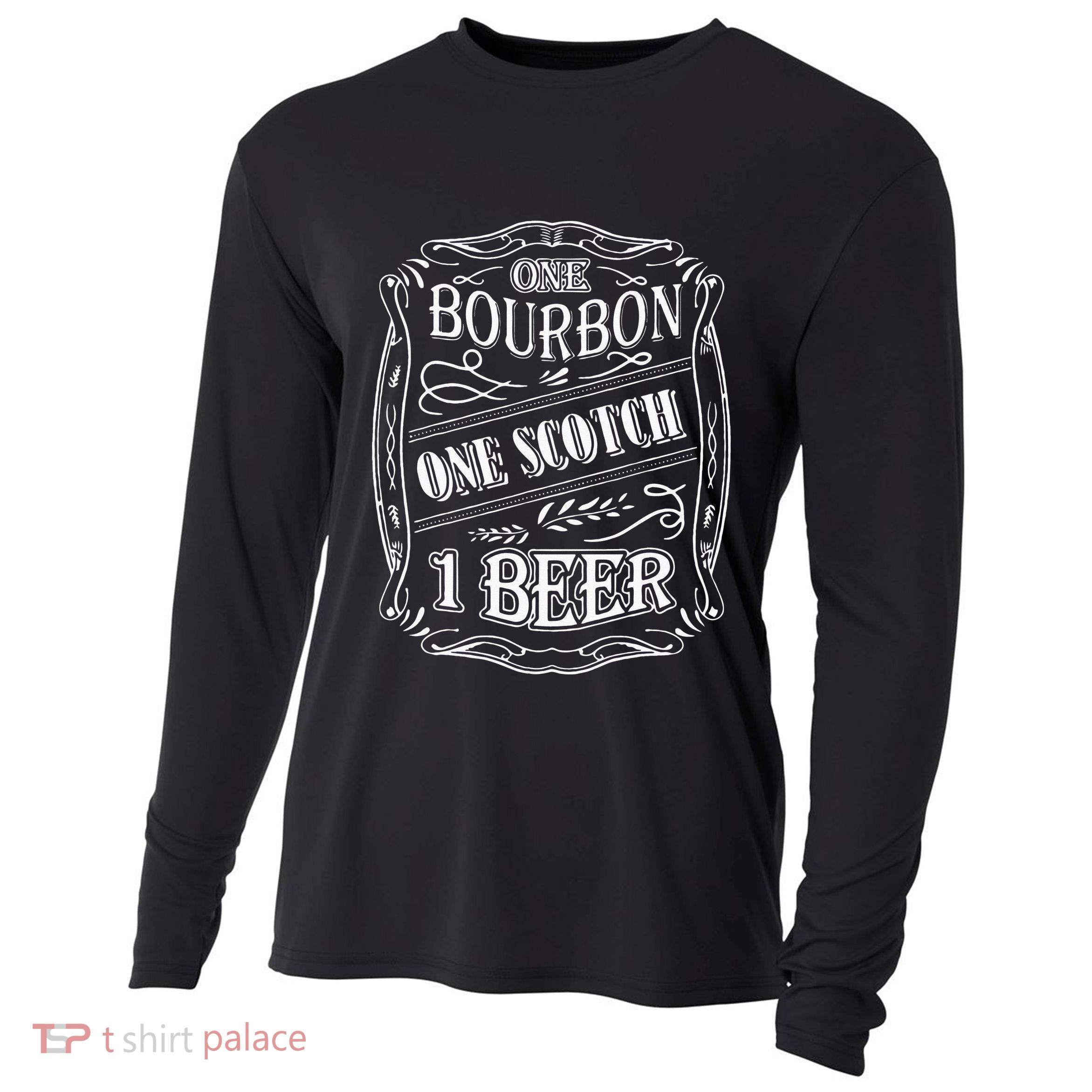 One Bour Bon One Scot Ch One Be Er Cooling Performance Long Sleeve Crew