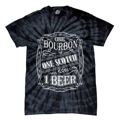 One Bour Bon One Scot Ch One Be Er Tie-Dye T-Shirt