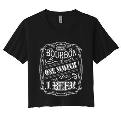 One Bour Bon One Scot Ch One Be Er Crop Top