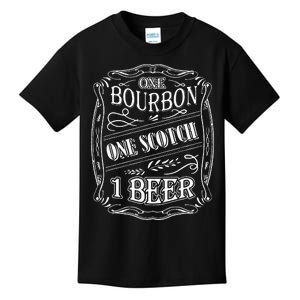 One Bour Bon One Scot Ch One Be Er Kids T-Shirt