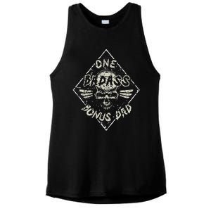 One Badass Bonus Dad Ladies PosiCharge Tri-Blend Wicking Tank