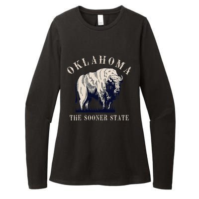 Oklahoma Bison Buffalo Womens CVC Long Sleeve Shirt