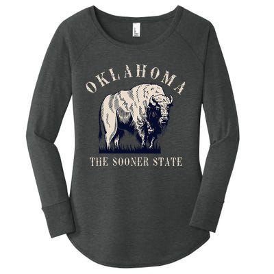 Oklahoma Bison Buffalo Women's Perfect Tri Tunic Long Sleeve Shirt