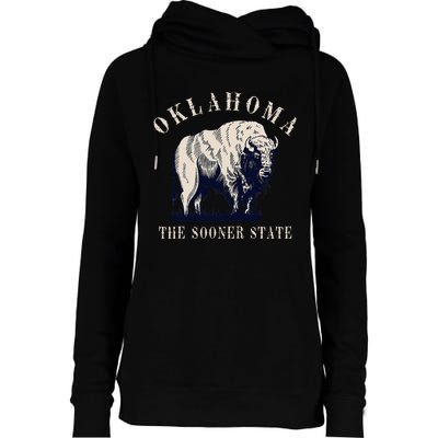 Oklahoma Bison Buffalo Womens Funnel Neck Pullover Hood