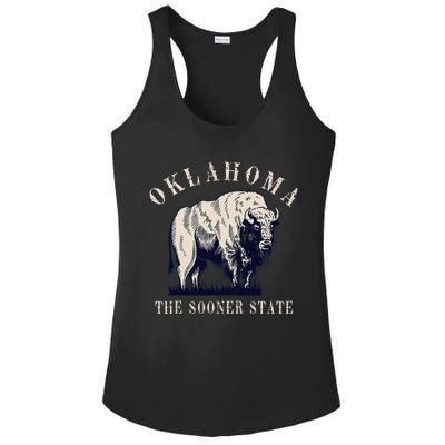 Oklahoma Bison Buffalo Ladies PosiCharge Competitor Racerback Tank