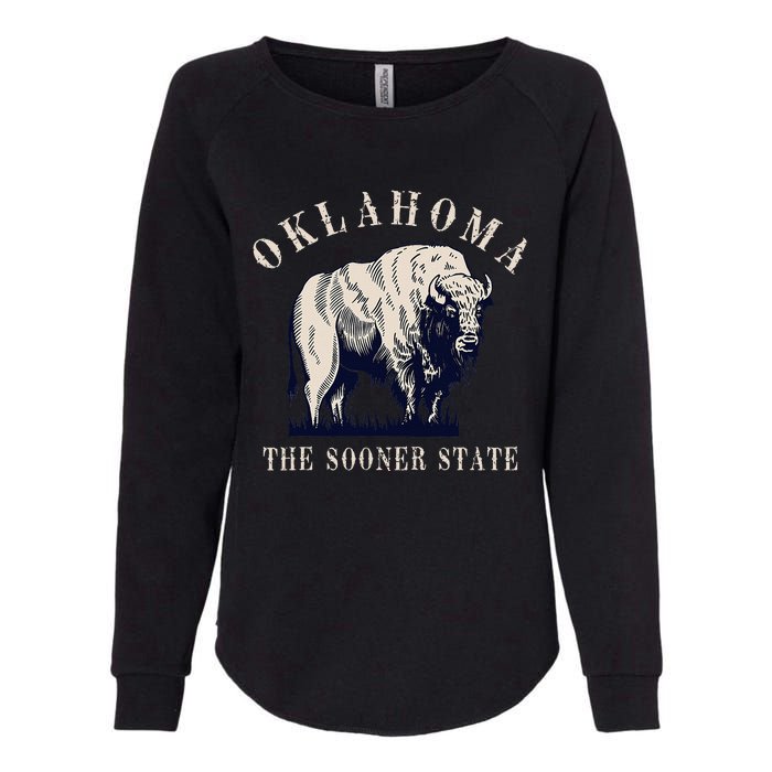 Oklahoma Bison Buffalo Womens California Wash Sweatshirt