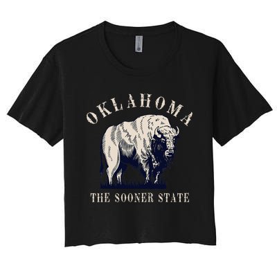 Oklahoma Bison Buffalo Women's Crop Top Tee