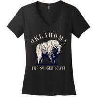 Oklahoma Bison Buffalo Women's V-Neck T-Shirt