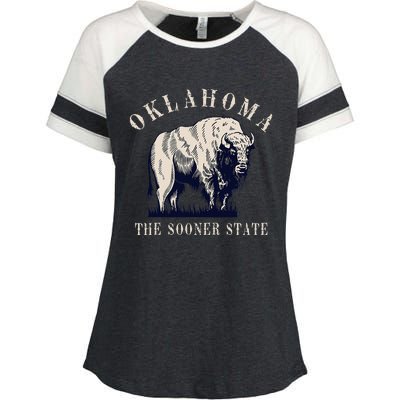 Oklahoma Bison Buffalo Enza Ladies Jersey Colorblock Tee