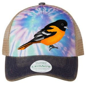 Oriole Bird Birdlover Birdwatcher Ornithologist Biologist Legacy Tie Dye Trucker Hat