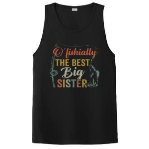 O’fishally Best Big Sister Fishing Pregnancy Announcement PosiCharge Competitor Tank