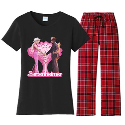 Oppenheimer Bar Bie Doll Trending Funny Hot Meme Women's Flannel Pajama Set