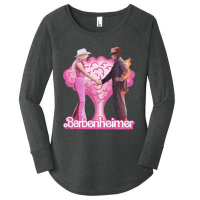 Oppenheimer Bar Bie Doll Trending Funny Hot Meme Women's Perfect Tri Tunic Long Sleeve Shirt